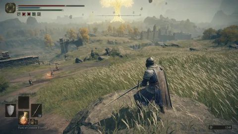Elden Ring gameplay screenshot with a full HUD